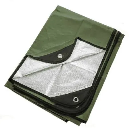 Heavy Duty Survival Blanket – Insulated Thermal Reflective Tarp - 60&#034; x 82&#034;. ...