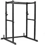 Titan Fitness T-2 Series Power Rack 71-inches high, J-Hooks, Single Pull-Up Bar, Safeties, Weight Plate Horns