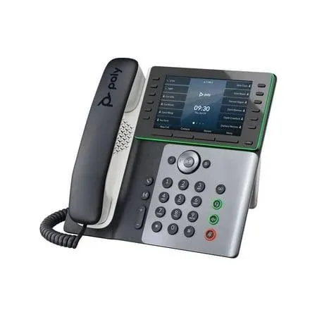 Poly Edge E500 IP Phone and PoE-enabled