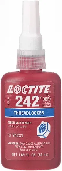 Loctite 242 Medium-Strength Threadlocker 50 ml Blue