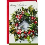 Hallmark Boxed Christmas Cards Snowy Wreath 40 Cards and Envelopes