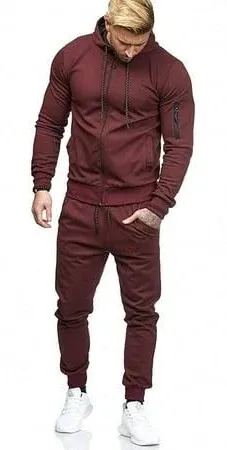 COOFANDY Men's 2 Piece Hooded Tracksuit