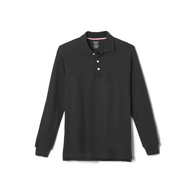 French Toast Boys School Uniform Long Sleeve Pique Polo Shirt, Sizes 4-20