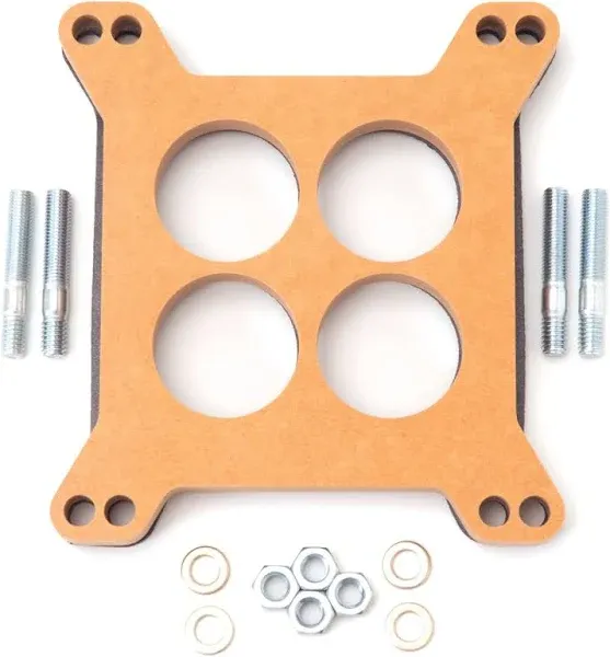 Edelbrock Spacer Carburetor 1/2In Wood Fiber Laminate Four-Hole