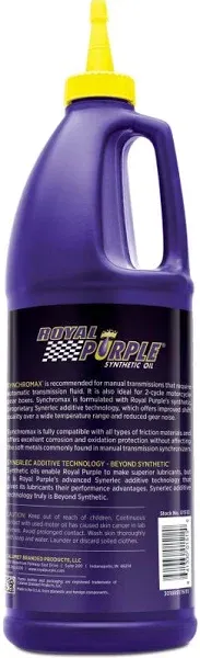 Royal Purple Synchromax Synthetic Manual Transmission Fluid - 1 Quart