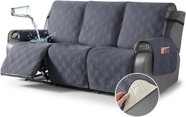 Latitude Run 3 Seater Box Cushion Recliner