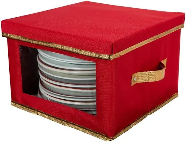 Simplify Holiday Dinner Plate Storage Box