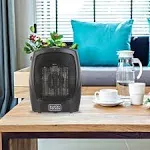 BLACK+DECKER Personal Ceramic Heater- Black