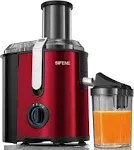 SiFENE Juicer Machine, 800W with 3.2&#034; Big Mouth - Red