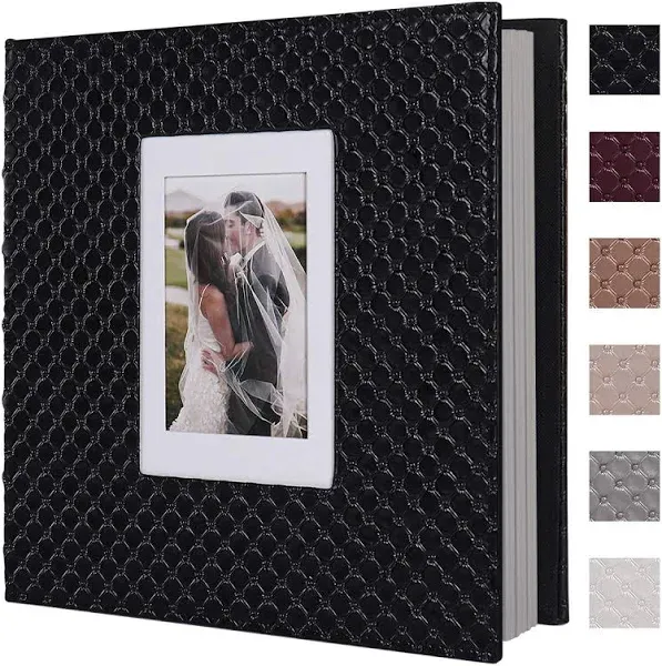 Elegant 60-Page Handmade PU Leather Photo Album - Perfect for Cherished Memories