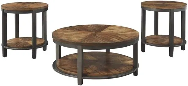 Ashley Roybeck Table (Set of 3) Brown