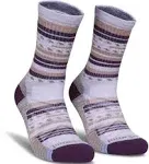 Smartwool Women's Hike Light Cushion Margarita Crew Socks - Purple Eclipse