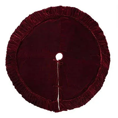 Vickerman Plush Red Velvet Tree Skirt