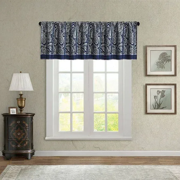 Madison Park Aubrey Jacquard Window Valance