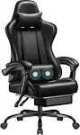 Homall Gaming Chair, Video Game Chair with Footrest and Massage Lumbar Support, Ergonomic Computer Chair Height Adjustable with Swivel Seat and Headr