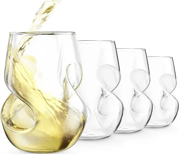 Final Touch Conundrum Wine Glasses (Set of 4)