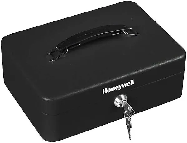 Honeywell Fire Resistant Steel Security Box with Key Lock