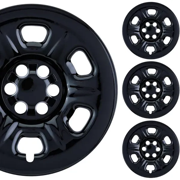 Pacrim 16 inch Gloss Black Wheel Skin Cover for Nissan Frontier (2005-2022)