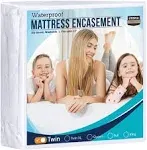 Utopia Bedding Zippered Mattress Encasement TWIN 100% Waterproof Protector BNIB