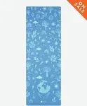 Yoga Design Lab - Combo Yoga Mat - 2-in-1 (Mat + Towel) - Earth Bali Blue - Lightweight, Ultra - Soft