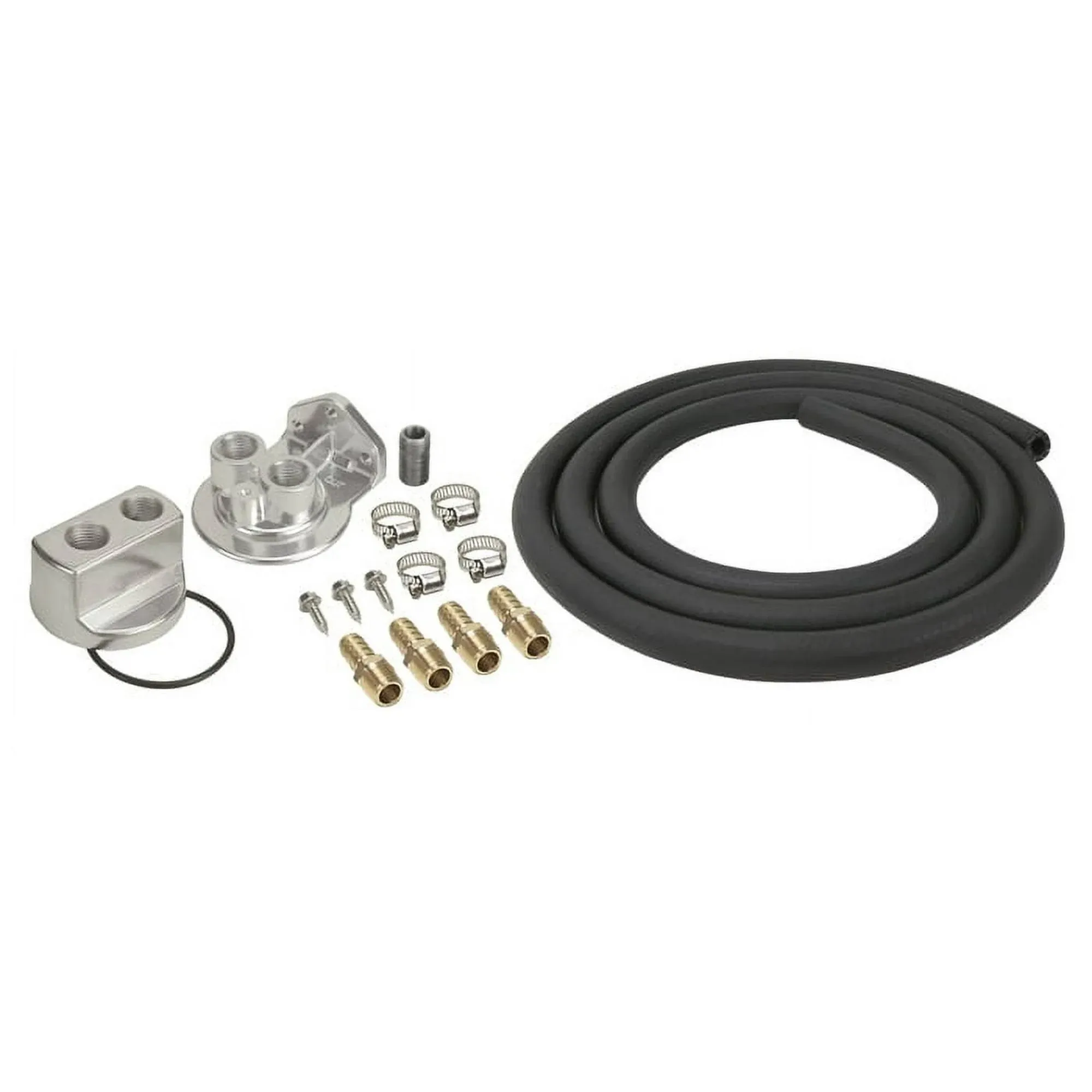 Engine Oil Filter Relocation Kit, 1/2&#034; NPT Ports w/ 22x1.5mm Engine Thread Size