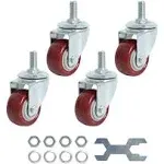 Swivel Caster Wheels 2 inch Heavy Duty Threaded Stem Casters 1 2 13x1 Set of 4 779324628749