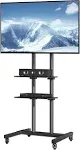 Heavy Duty Mobile TV Stand Rolling TV Cart Stand with Wheel f 32-70&#034; Flat Screen