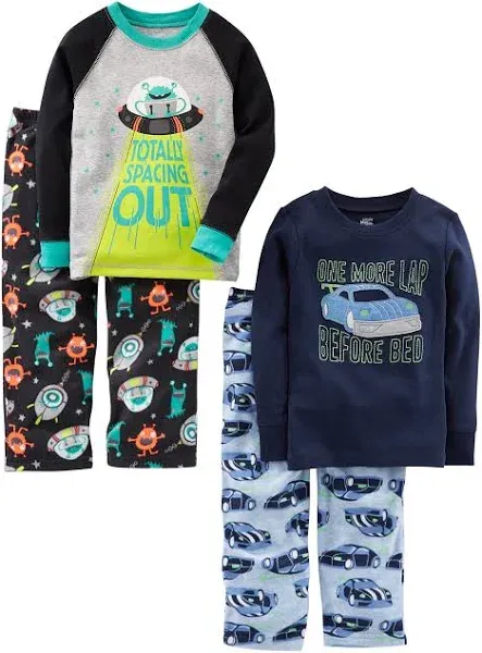 Toddlers' Simple Joys by Carter's Boys 4-Piece Pajama Set