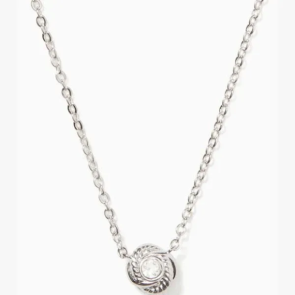 Kate Spade Infinity and Beyond Crystal Love Knot Mini Pendant Necklace