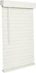 Lotus & Windoware Cordless 2" Faux Wood Room Darkening Horizontal Blind, 23" W x 36" L, Soft White, Smooth