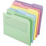 Pendaflex Printed Notes Folders 1/3 Cut Top Tab Letter Assorted 30/Pack