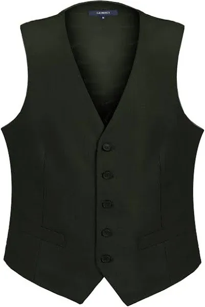 Gioberti Men's Formal Suit Vest Fit for Business or Casual Dress