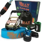 Trailblaze Slackline Kit with Tree Protectors | Slack Lines for Backyard for Kids and Adults | Tight Rope Line for Beginners Kids Slack Line Set |