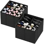 SpaceAid 2 Pac Space-Saving Shoe Organizer for Closet Black