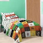 Saturday Park Minecraft Iconic 100% Organic Cotton Twin Bed Set