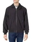 Weatherproof Microfiber Bomber Jacket - Black