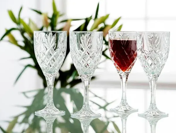 Galway Crystal Set of 4 Renmore Wine Goblets