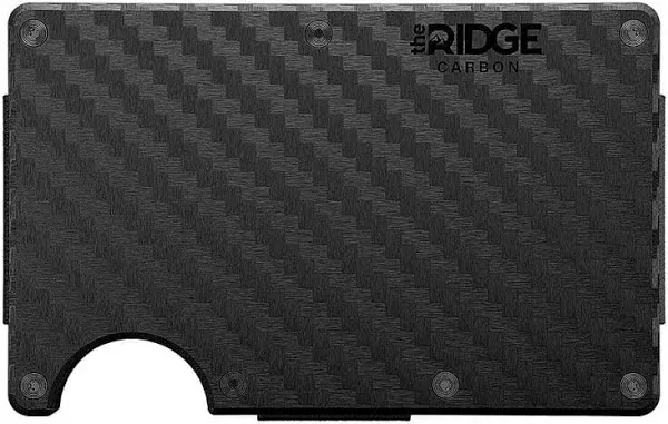 Ridge Men's Carbon Fiber 3K Money Clip Wallet