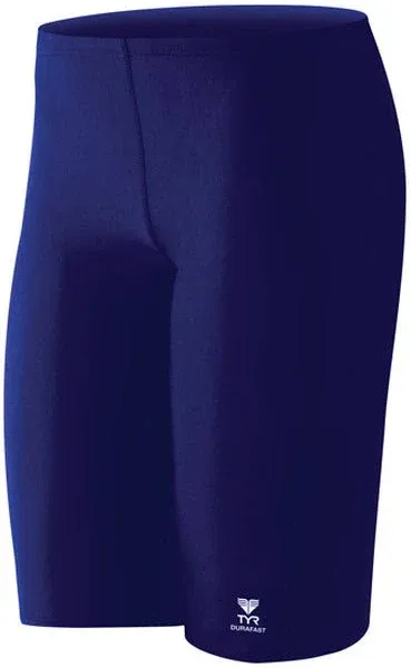 TYR Men's Durafast Solid Jammer 34 Navy