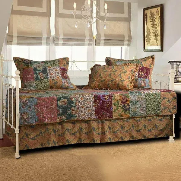 Floral 5-Piece Daybed Ensemble Bedding Set