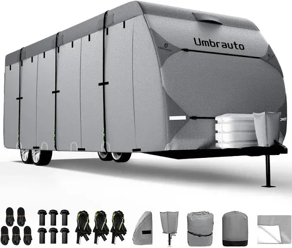 Umbrauto RV Cover 24-27ft: 7 Layers Travel Trailer Cover, Waterproof Camper C...