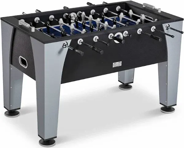 54&#034; Arcade Foosball Soccer Table, Accessories Included, Black/Gray