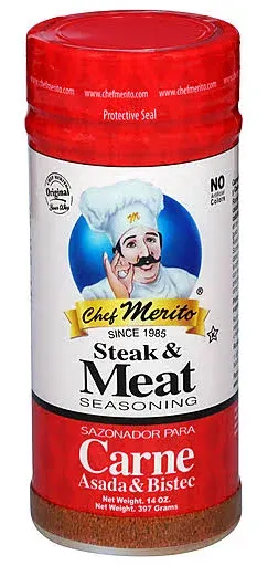 Chef Merito Carne Asada Seasoning, 14 oz (Pack of 6)