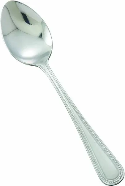 Winco 12-Piece Dots Teaspoon Set, 18-0 Stainless Steel,Silver