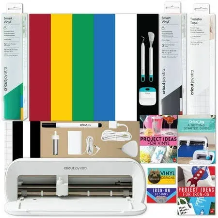 Cricut Joy Xtra Die-Cutting Machine with Permanent Smart Vinyl Sampler