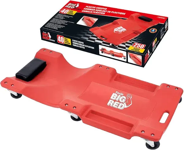 Big Red Rolling Creeper Seat