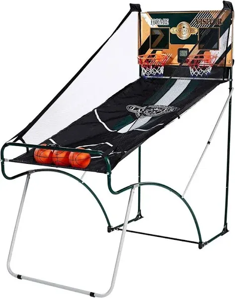 Lancaster Gaming Company EZ-Fold 2 Player Traditional Arcade Basketball Game