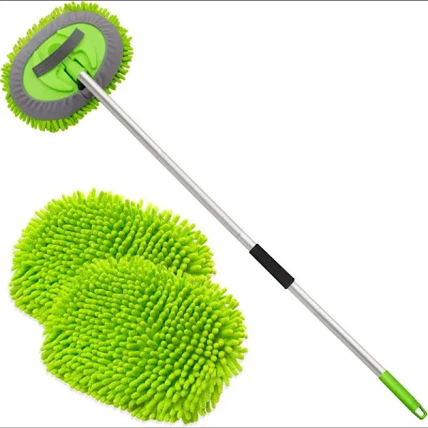 62" Microfiber Car Wash Brush Mop Kit