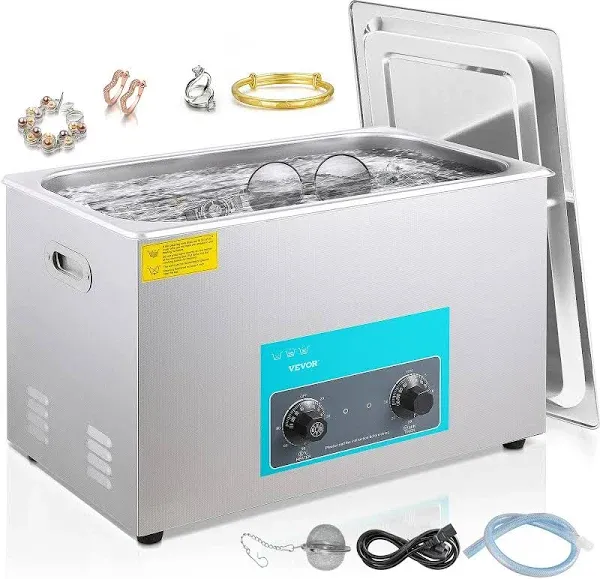 VEVOR 30L Ultrasonic Cleaner with Heater & Timer