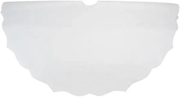 Northlight 38" White Scalloped Edge Christmas Tree Skirt